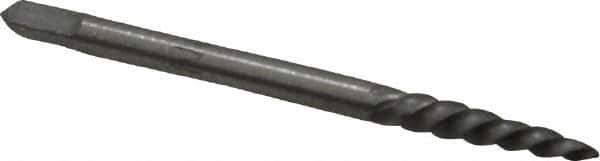 Interstate - Spiral Flute Screw Extractor - #1 Extractor for 3/32 to 5/32" Screw, 2" OAL - Eagle Tool & Supply