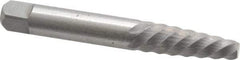 Interstate - Spiral Flute Screw Extractor - #5 Extractor for 3/8 to 5/8" Screw, 3-3/8" OAL - Eagle Tool & Supply