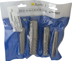 Interstate - 4 Piece Spiral Flute Screw Extractor Set - Screw Range 3/4 to 2-1/8" - Eagle Tool & Supply