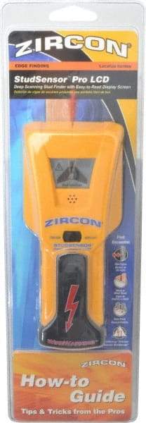 Zircon - 1-1/2" Deep Scan Stud Finder with LCD Screen - 9V Battery, Detects Wood & Metal Studs or Joists up to 1-1/2" Deep - Eagle Tool & Supply