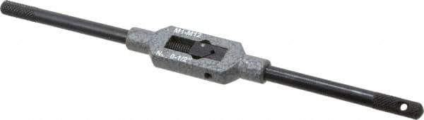 Interstate - 1/8 to 3/8" Tap Capacity, Straight Handle Tap Wrench - 8" Overall Length - Eagle Tool & Supply