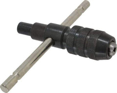 Made in USA - 1/2 to 3/4" Tap Capacity, T Handle Tap Wrench - 4-1/2" Overall Length - Eagle Tool & Supply