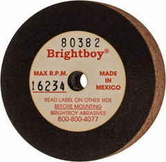 Cratex - 2" Diam x 1/4" Hole x 1/2" Thick, 46 Grit Surface Grinding Wheel - Coarse Grade - Eagle Tool & Supply