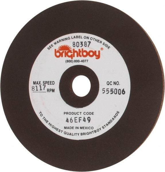 Cratex - 4" Diam x 1/2" Hole x 1/8" Thick, 46 Grit Surface Grinding Wheel - Coarse Grade - Eagle Tool & Supply