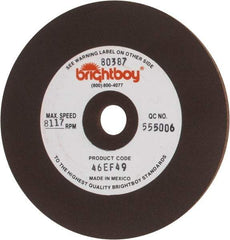 Cratex - 4" Diam x 1/2" Hole x 1/8" Thick, 46 Grit Surface Grinding Wheel - Coarse Grade - Eagle Tool & Supply