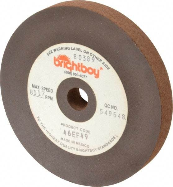 Cratex - 4" Diam x 1/2" Hole x 1/2" Thick, 46 Grit Surface Grinding Wheel - Coarse Grade - Eagle Tool & Supply