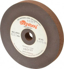 Cratex - 4" Diam x 1/2" Hole x 1/2" Thick, 46 Grit Surface Grinding Wheel - Coarse Grade - Eagle Tool & Supply