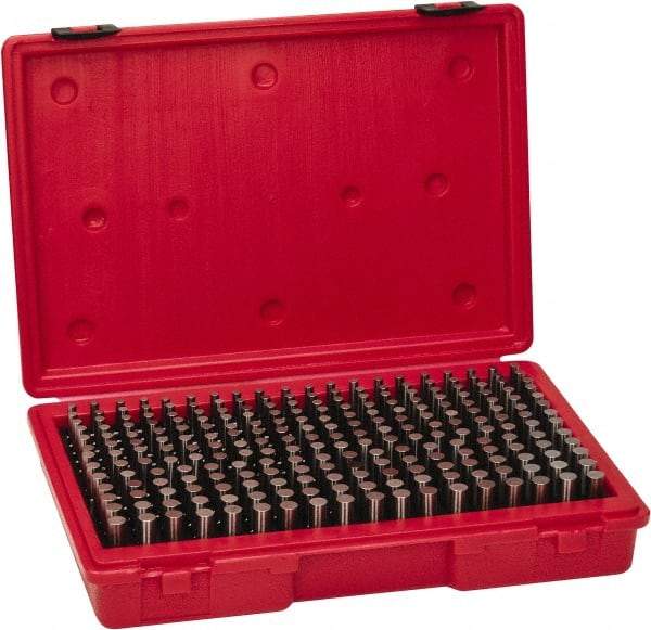 Value Collection - 250 Piece, 0.251-0.5 Inch Diameter Plug and Pin Gage Set - Plus 0.0002 Inch Tolerance, Class ZZ - Eagle Tool & Supply