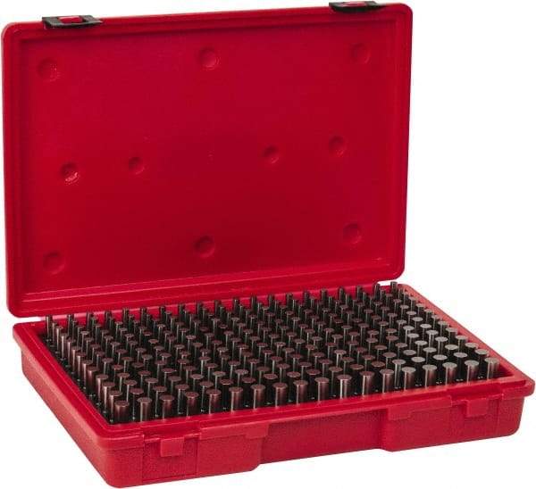 Value Collection - 250 Piece, 0.2515-0.5005 Inch Diameter Plug and Pin Gage Set - Plus 0.0002 Inch Tolerance, Class ZZ - Eagle Tool & Supply