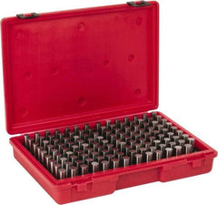 Value Collection - 125 Piece, 0.501-0.625 Inch Diameter Plug and Pin Gage Set - Plus 0.0002 Inch Tolerance, Class ZZ - Eagle Tool & Supply