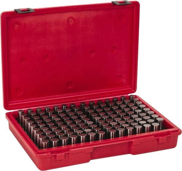 Value Collection - 125 Piece, 0.626-0.75 Inch Diameter Plug and Pin Gage Set - Plus 0.0002 Inch Tolerance, Class ZZ - Eagle Tool & Supply