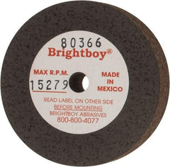 Cratex - 2" Diam x 1/4" Hole x 1/2" Thick, 46 Grit Surface Grinding Wheel - Coarse Grade - Eagle Tool & Supply