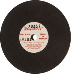 Cratex - 3" Diam x 1/4" Hole x 1/8" Thick, 46 Grit Surface Grinding Wheel - Coarse Grade - Eagle Tool & Supply
