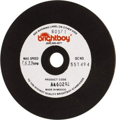 Cratex - 4" Diam x 1/2" Hole x 1/8" Thick, 46 Grit Surface Grinding Wheel - Coarse Grade - Eagle Tool & Supply