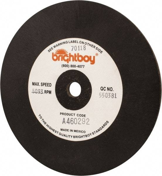Cratex - 6" Diam x 1/2" Hole x 1/4" Thick, 46 Grit Surface Grinding Wheel - Coarse Grade - Eagle Tool & Supply