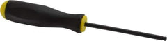 Bondhus - 3/16" Hex Ball End Driver - 3.8" Blade Length, Ergonomic Molded Cushion Grip Handle, 204mm OAL - Eagle Tool & Supply