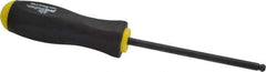 Bondhus - 1/4" Hex Ball End Driver - 4.8" Blade Length, Ergonomic Molded Cushion Grip Handle, 249mm OAL - Eagle Tool & Supply
