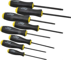 Bondhus - 8 Piece, 7/64 to 5/16" Ball End Hex Driver Set - Comes in Vinyl Pouch - Eagle Tool & Supply
