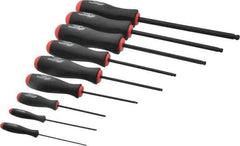 Bondhus - 9 Piece, 1.5 to 10mm Ball End Hex Driver Set - Comes in Vinyl Pouch - Eagle Tool & Supply