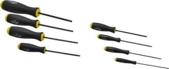 Bondhus - 8 Piece, 0.05 to 5/32" Ball End Hex Driver Set - Comes in Vinyl Pouch - Eagle Tool & Supply