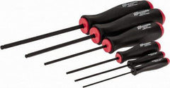 Bondhus - 6 Piece, 1.5 to 5mm Ball End Hex Driver Set - Comes in Vinyl Pouch - Eagle Tool & Supply