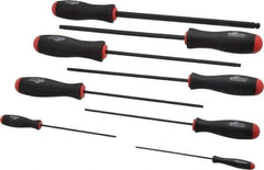 Bondhus - 8 Piece, 2 to 10mm Ball End Hex Driver Set - Comes in Vinyl Pouch - Eagle Tool & Supply