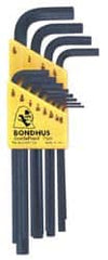 Bondhus - 12 Piece L-Key Hex Key Set - Eagle Tool & Supply