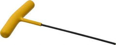 Bondhus - 3/32" Hex, T-Handle Cushion Grip, Hex Key - 4" OAL, Protanium High Torque Steel, Inch System of Measurement - Eagle Tool & Supply