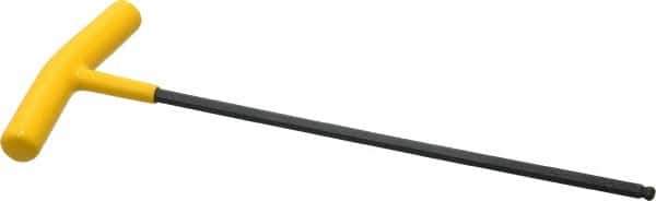 Bondhus - 7/32" Hex, T-Handle Cushion Grip, Ball End Hex Key - 9-39/64" OAL, Protanium High Torque Steel, Inch System of Measurement - Eagle Tool & Supply