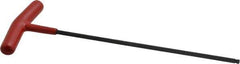 Bondhus - 4mm Hex, T-Handle Cushion Grip, Ball End Hex Key - 220mm OAL, Protanium High Torque Steel, Metric System of Measurement - Eagle Tool & Supply