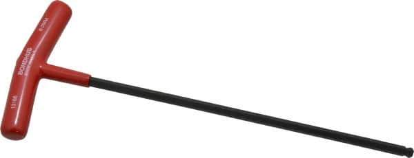 Bondhus - 6mm Hex, T-Handle Cushion Grip, Ball End Hex Key - 266mm OAL, Protanium High Torque Steel, Metric System of Measurement - Eagle Tool & Supply