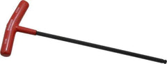 Bondhus - 6mm Hex, T-Handle Cushion Grip, Ball End Hex Key - 266mm OAL, Protanium High Torque Steel, Metric System of Measurement - Eagle Tool & Supply