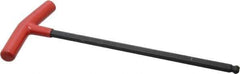 Bondhus - 10mm Hex, T-Handle Cushion Grip, Ball End Hex Key - 307mm OAL, Protanium High Torque Steel, Metric System of Measurement - Eagle Tool & Supply