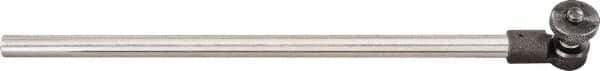 Starrett - 3/8 x 9-1/2 Inch, Drop Indicator Gage Holding Rod - For Use with 657 Series Holders - Eagle Tool & Supply