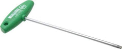 Wiha - T27 Standard Torx Key - Flag-Style, 7-7/8" Length Under Head, 200mm OAL - Eagle Tool & Supply