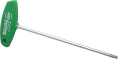 Wiha - T30 Standard Torx Key - Flag-Style, 7-7/8" Length Under Head, 200mm OAL - Eagle Tool & Supply