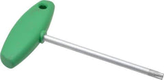 Wiha - T45 Standard Torx Key - Flag-Style, 5.91" Length Under Head, 150mm OAL - Eagle Tool & Supply