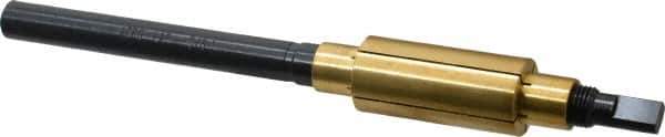 Made in USA - 7-1/4" Length x 15/16" Diam Through Hole Barrel Lap - 1/2" Arbor Diam, 3" Barrel Length, Eccentric Slot - Eagle Tool & Supply