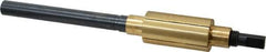 Made in USA - 7-1/4" Length x 1" Diam Through Hole Barrel Lap - 1/2" Arbor Diam, 3" Barrel Length, Eccentric Slot - Eagle Tool & Supply
