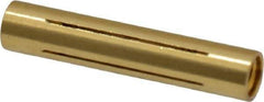 Made in USA - 1/4" Diam Through Hole Barrel Cylinder - 1-1/4" Barrel Length, Eccentric Slot - Eagle Tool & Supply