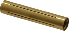 Made in USA - 11/32" Diam Through Hole Barrel Cylinder - 1-3/4" Barrel Length, Eccentric Slot - Eagle Tool & Supply