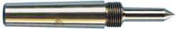 Riten - 1" Head Diam, Carbide-Tipped Steel Standard Point Solid Dead Center - 3MT Morse Taper, 1" Point Diam, 1-5/8" Point Length, 2-3/8" OAL - Eagle Tool & Supply