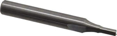 Onsrud - 1/8" Diam, 1/4" Shank Diam, 1/4" Length of Cut, 2 Flute Double Edge Straight Router Bit - 2" Overall Length, Right Hand Cut, Solid Carbide - Eagle Tool & Supply