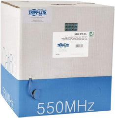 Tripp-Lite - Cat6, 24 AWG, 8 Wires, 550 MHz, Unshielded Network & Ethernet Cable - Blue, PVC, 1,000' OAL - Eagle Tool & Supply