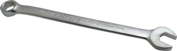 Proto - 19mm 6 Point Offset Combination Wrench - 15° Head Angle, 11-1/32" OAL, Steel, Satin Finish - Eagle Tool & Supply