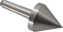 Riten - 2-3/4" Head Diam, Hardened Tool Steel Pipe Nose Point Solid Dead Center - 3MT Morse Taper, 2-3/4" Point Diam, 2.37" Point Length, 3.38" OAL - Eagle Tool & Supply