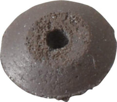 Cratex - 3/8" Diam x 1/16" Hole x 3/32" Thick, Surface Grinding Wheel - Silicon Carbide, Medium Grade, Rubber Bond, No Recess - Eagle Tool & Supply