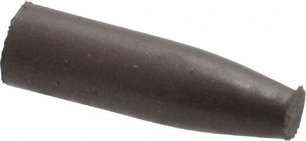 Cratex - 9/32" Max Diam x 1" Long, Cone, Rubberized Point - Medium Grade, Silicon Carbide, 1/16" Arbor Hole, Unmounted - Eagle Tool & Supply