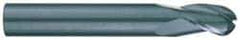RobbJack - 3/4" Diam, 1" LOC, 3 Flute Solid Carbide Ball End Mill - Uncoated, Single End, 4" OAL, 3/4" Shank Diam, Spiral Flute - Eagle Tool & Supply