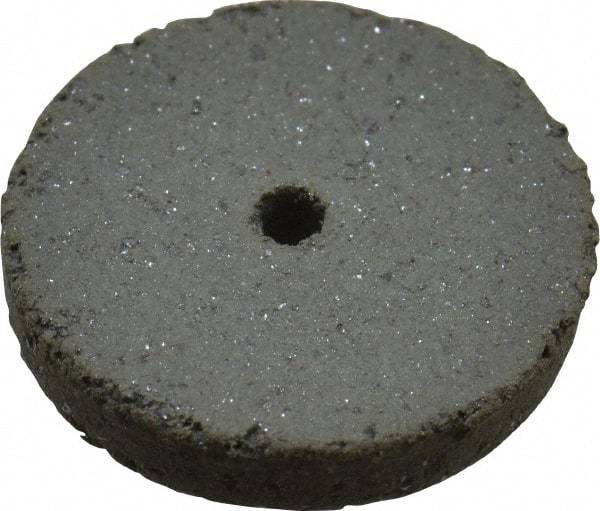 Cratex - 5/8" Diam x 1/16" Hole x 3/32" Thick, Surface Grinding Wheel - Silicon Carbide, Coarse Grade, 25,000 Max RPM, Rubber Bond, No Recess - Eagle Tool & Supply